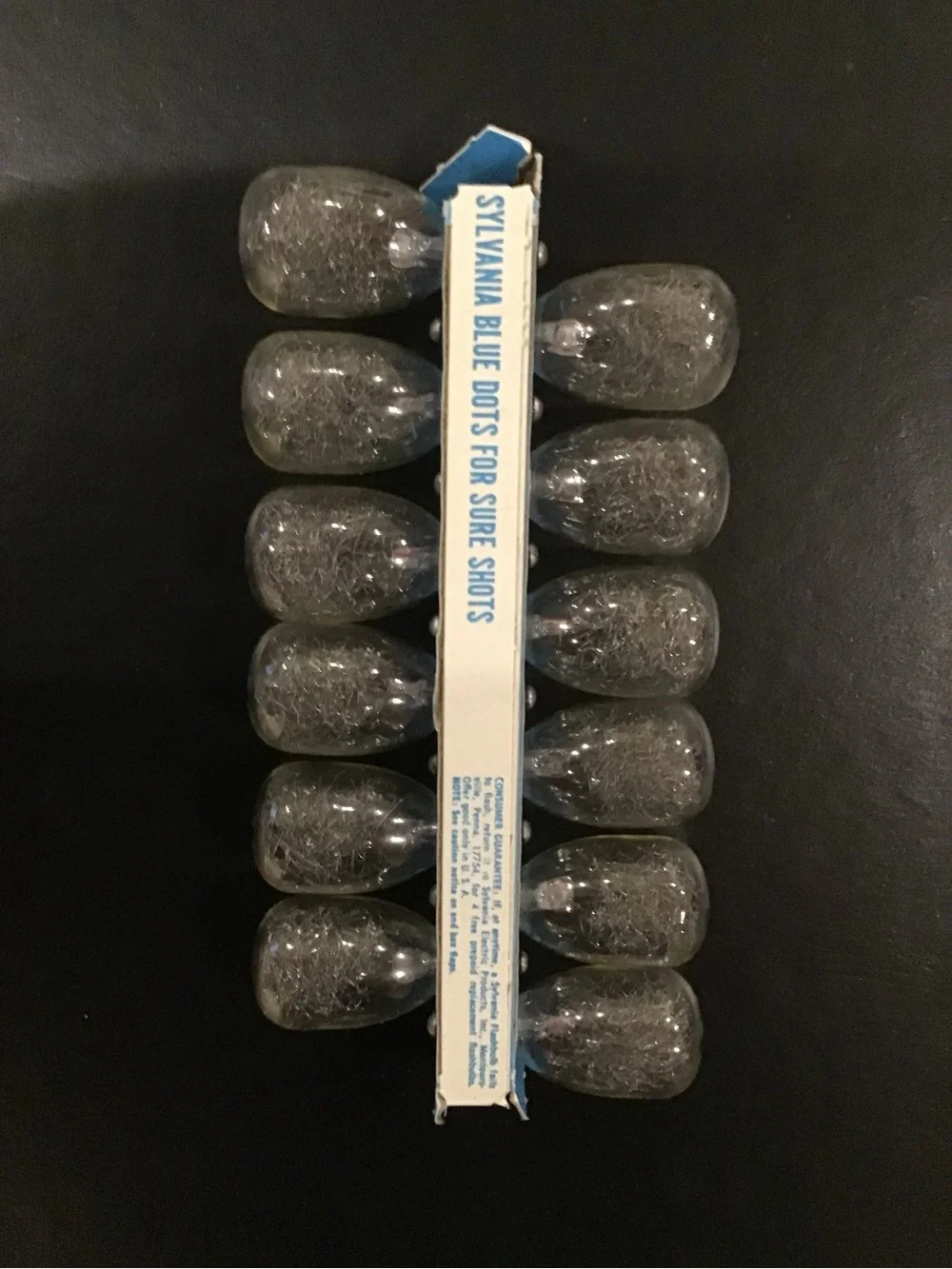 Sylvania Blue Dot Flashbulbs M3 - Clear (12 Pack) Vintage